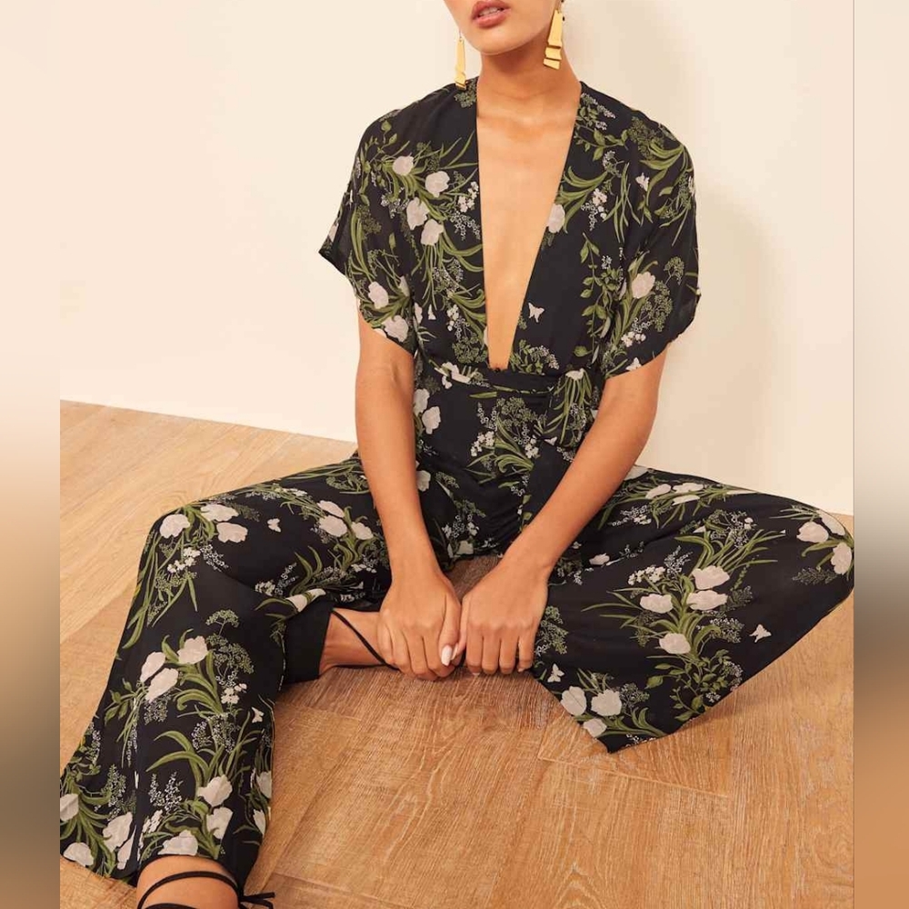 REFORMATION | $278 Lemongrass Jumpsuit - Picture 4 of 10